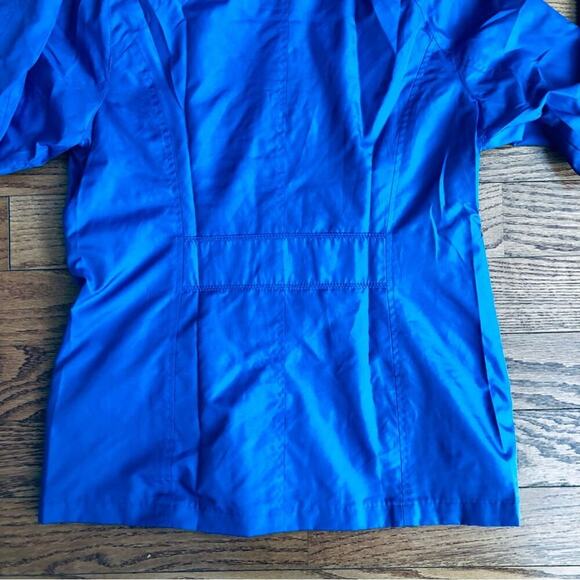 Lands’ End Rain Windbreaker Hooded Royal Blue Jacket Women’s Size XS (4-6) - Picture 7 of 11